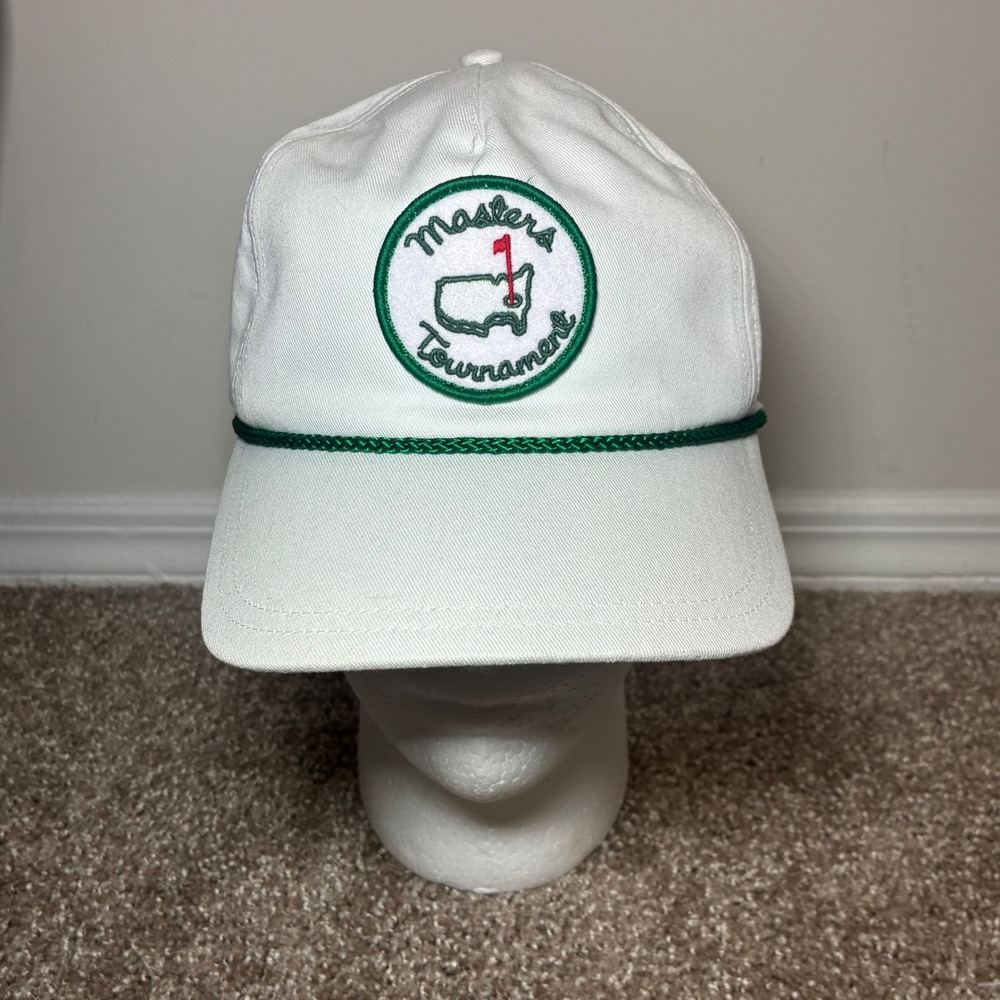 Masters Golf Tournament Rope Hat OSFA White American Needle Snapback Cap Augusta